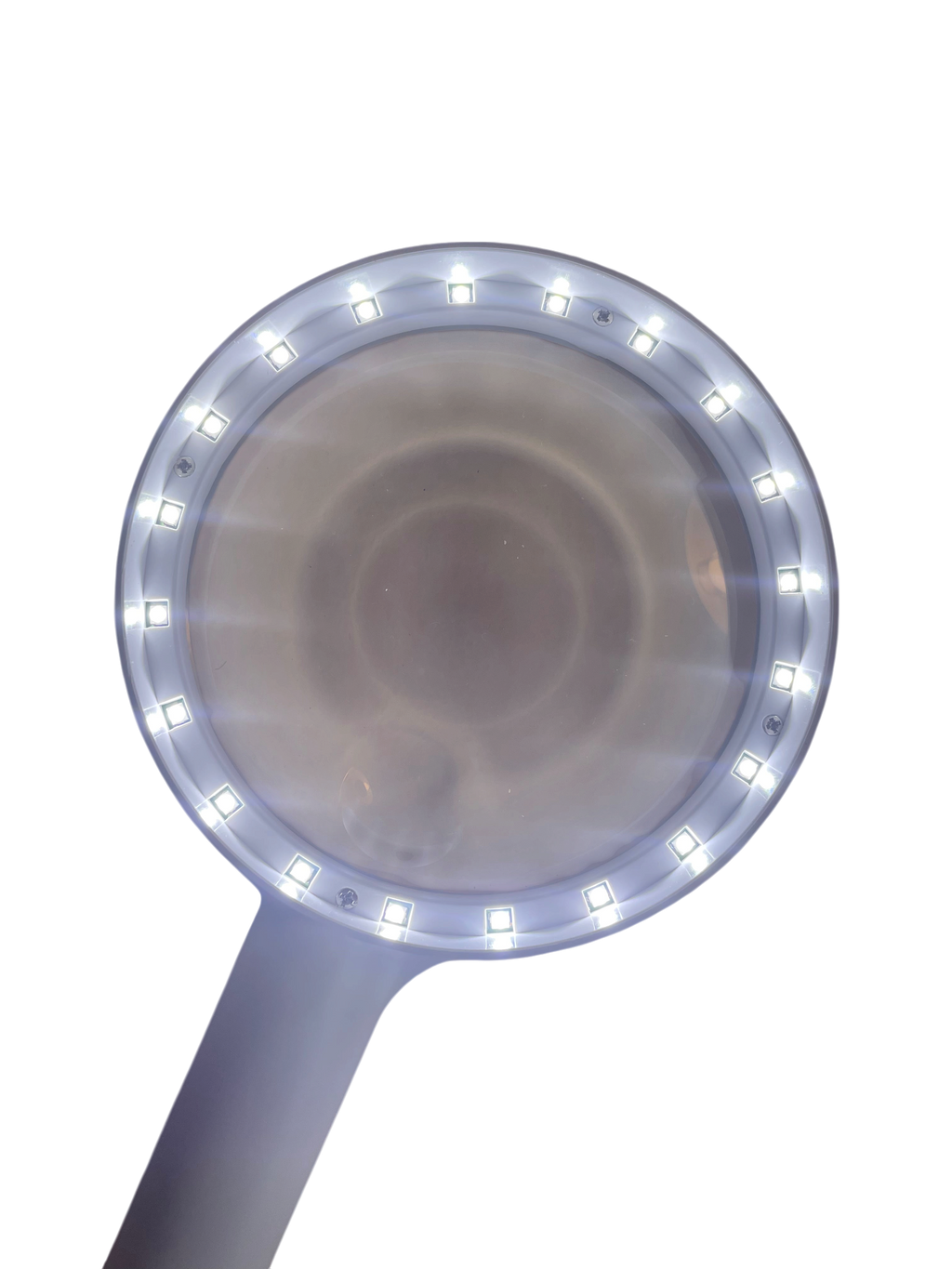 Forstørrelsesglas med stor linse og indbygget LED-lys