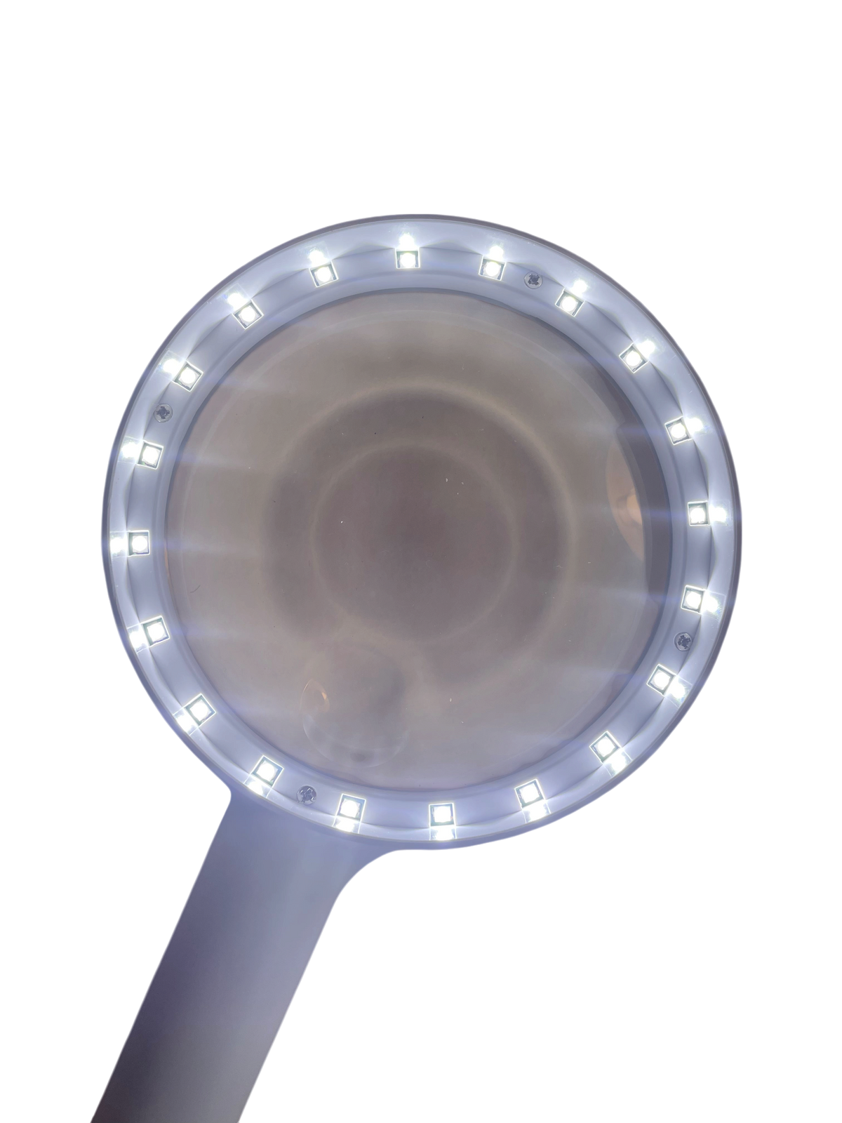 Forstørrelsesglas med stor linse og indbygget LED-lys
