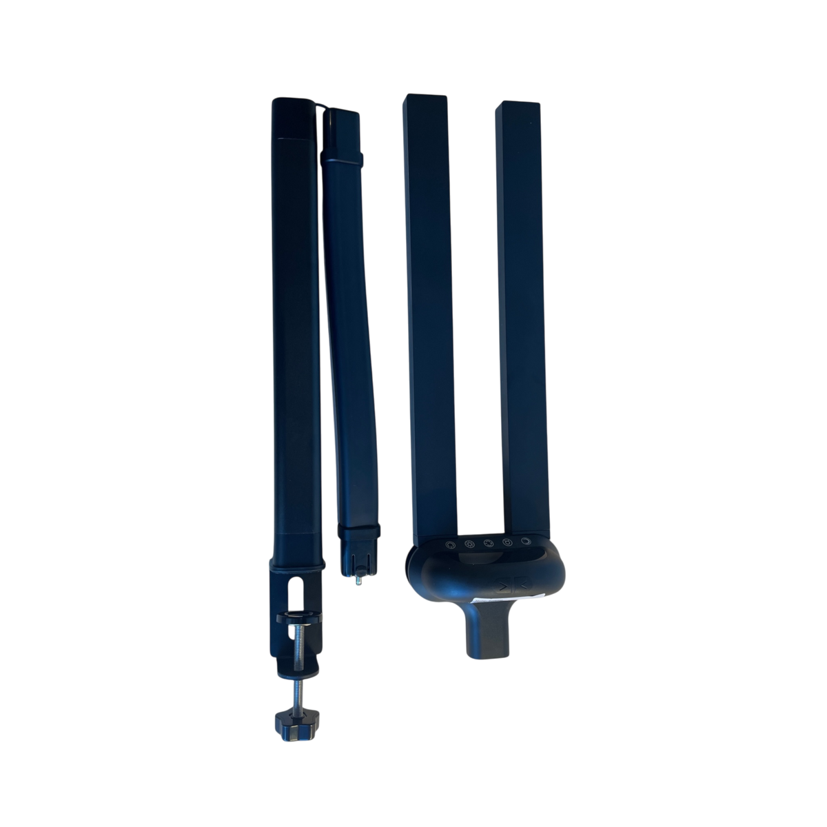 LED-skrivebordslampe med to arme og fjernbetjening – justerbar
